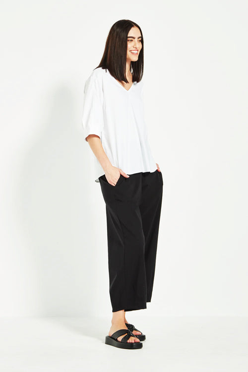 Verge Acrobat Rumour Top in White - Arielle Clothing