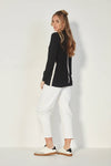 Verge Manhattan Sweater in Black - Arielle Clothing