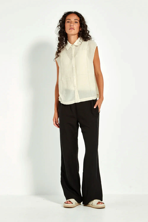 Verge Sierra Wide Leg Pants in Black - Arielle Clothing