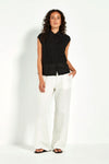 Verge Sierra Wide Leg Pants in White - Arielle Clothing