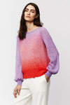 Aldo Martins Bolo Ombre Sweater in Lilac & Coral - Arielle Clothing