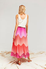 Aldo Martins Raset Pleated Skirt in Pink - Arielle Clothing