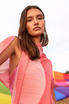 Aldo Martins Reims Dress With Shawl in Pink - Arielle Clothing