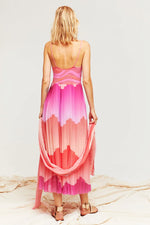 Aldo Martins Reims Dress With Shawl in Pink - Arielle Clothing