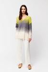 Aldo Martins Birhan Ombre Sweater in Chartreuse - Arielle Clothing