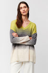 Aldo Martins Birhan Ombre Sweater in Chartreuse - Arielle Clothing