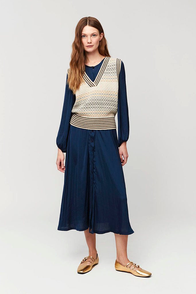 Aldo Martins Condor Textured Vest - Arielle Clothing