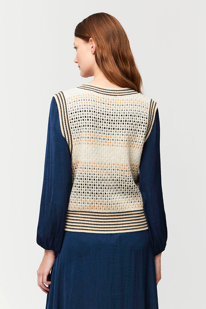 Aldo Martins Condor Textured Vest - Arielle Clothing