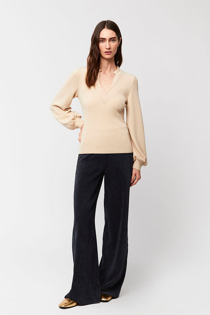 Aldo Martins Faure Sweater in Oyster - Arielle Clothing
