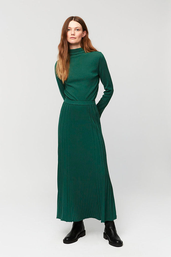 Aldo Martins Feliu Knit Skirt in Emerald - Arielle Clothing