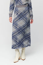 Guna Knit Skirt in Blue
