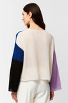 Aldo Martins Colour Block Khan Sweater in Cream/Multi - Arielle Clothing