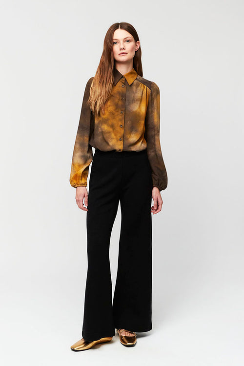 Aldo Martins Flan Trousers in Black - Arielle Clothing