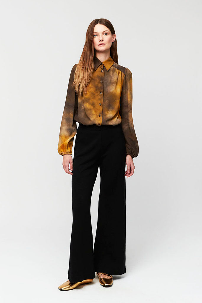 Aldo Martins Flan Trousers in Black - Arielle Clothing