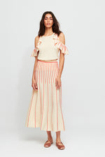 Aldo Martins Oslo Knit Skirt in Beige - Arielle Clothing