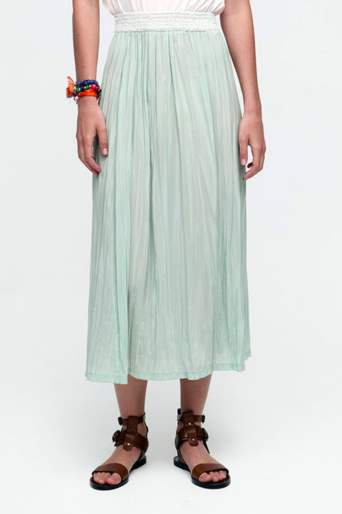  Aldo Martins Kira Midi Skirt in Mint Green - Arielle Clothing