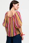 Aldo Martins Nina Off the Shoulder Top in Multi - Arielle Clothing