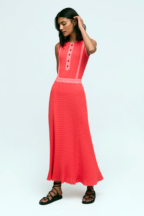 Aldo Martins Malta Knit Skirt in Coral - Arielle Clothing