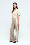 Aldo Martins Seto Knit Pants in Taupe - Arielle Clothing