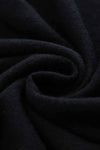 Aleger Cashmere Bell Sleeve Round Neck Sweater in Black - Arielle Clothing