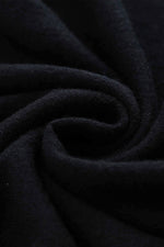 Aleger Cashmere Bell Sleeve Round Neck Sweater in Black - Arielle Clothing
