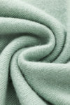 Aleger Cashmere Oversized High Low V Neck Sweater in Light Moss - Arielle Clothing