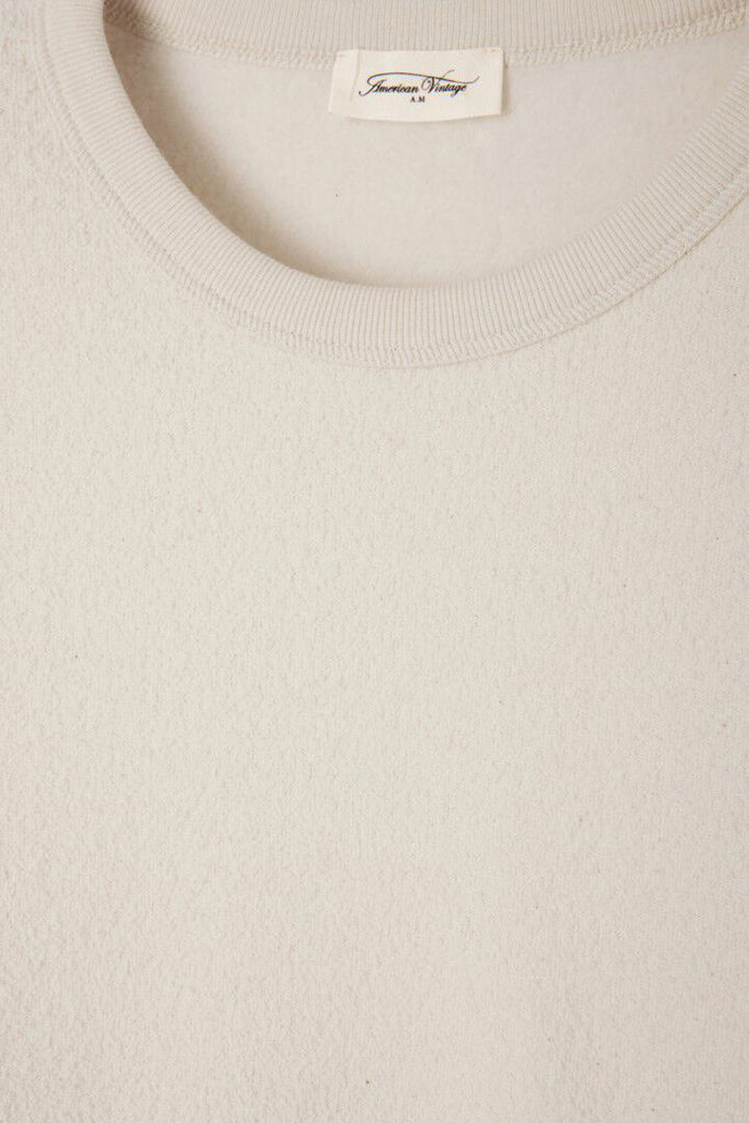 American Vintage Bobypark Short Sleeve T-shirt in Ecru - Arielle Clothing