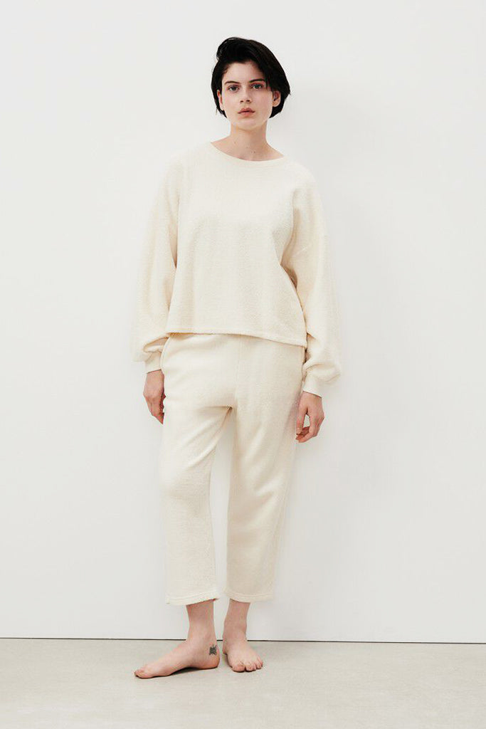 American Vintage Bobypark Joggers in Ecru - Arielle Clothing
