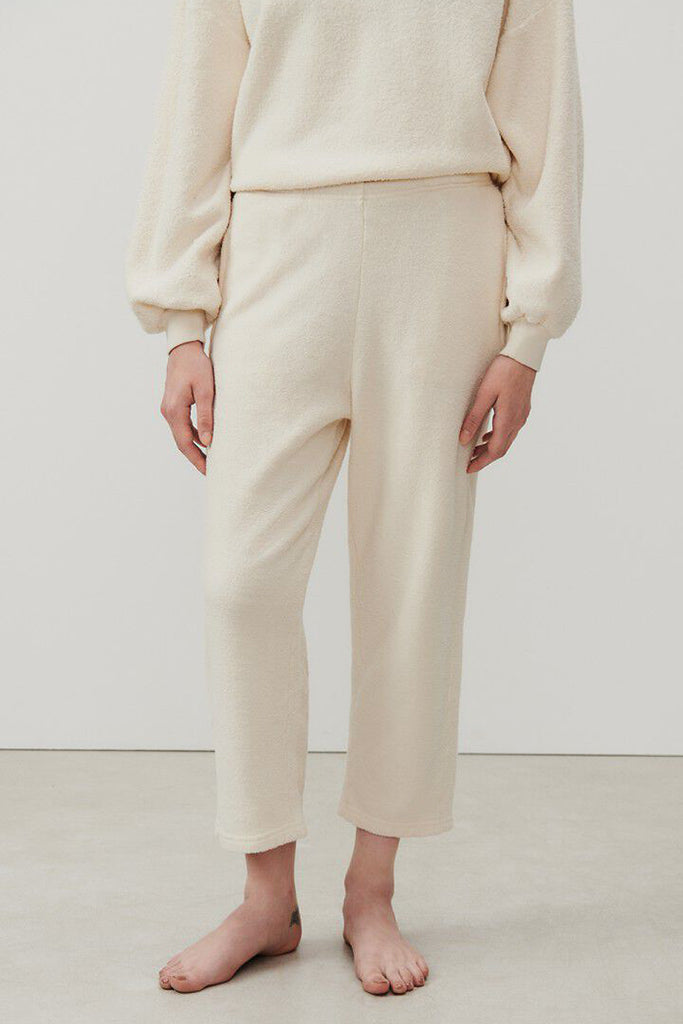 American Vintage Bobypark Joggers in Ecru - Arielle Clothing