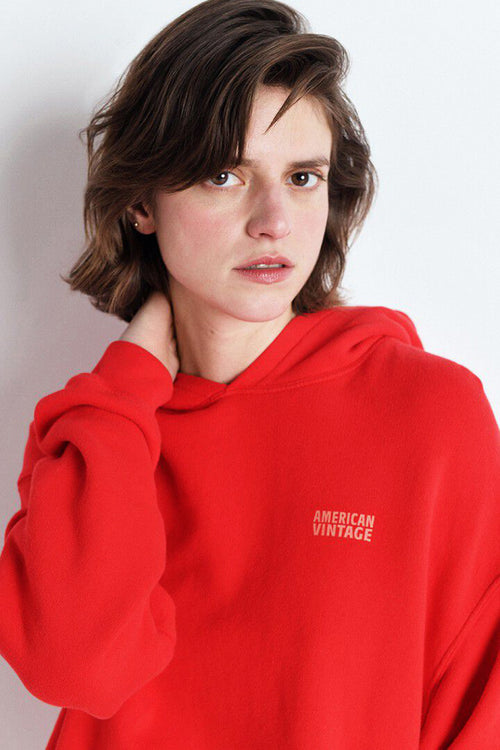 American Vintage Izubird Hoodie in Vintage Strawberry - Arielle Clothing