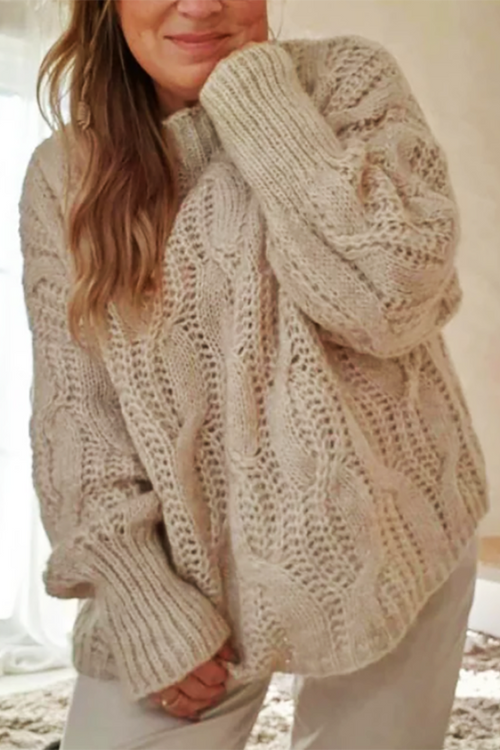 Bypias Olivia Mohair Knit in Beige - Arielle Clothing