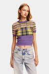 Desigual Cuadri Knit Tee in Tutti Frutti - Arielle Clothing