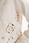 Desigual Die Cut Trucker Jacket in Raw - Arielle Clothing