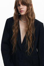 Desigual Hamburgo Eyelet Blazer in Black - Arielle Clothing