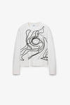Desigual x M. Lacroix Montpellier Sweater in White - Arielle Clothing