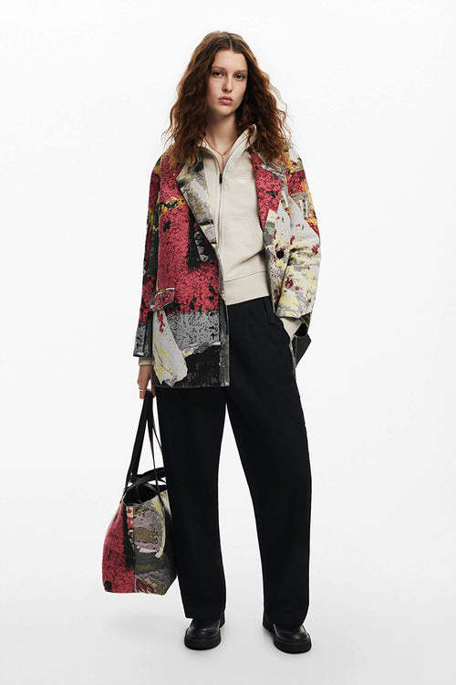 Desigual x M. Christian Lacroix Poster Coat in Tutti Frutti - Arielle Clothing