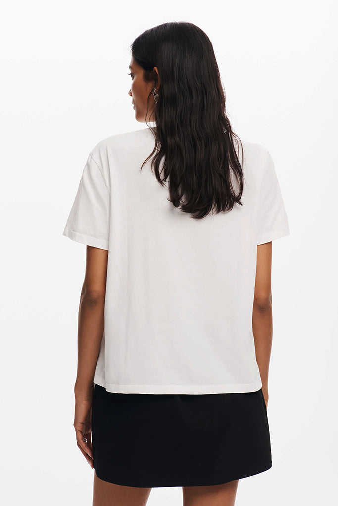 Desigual Shadow Tee in White - Arielle Clothing