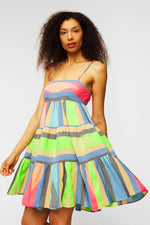 Devotion Twins Lachitit Dress in Blue/Pink - Arielle Clothing