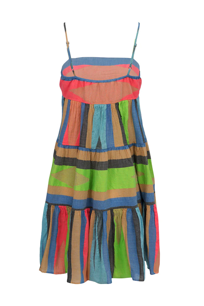 Devotion Twins Lachitit Dress in Blue/Pink - Arielle Clothing