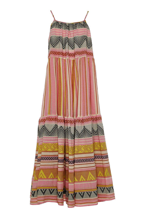 Devotion Twins Plaka Long Dress in Pink - Arielle Clothing