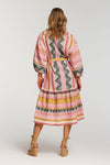 Devotion Twins Porto Timoni Long Dress in Pink - Arielle Clothing