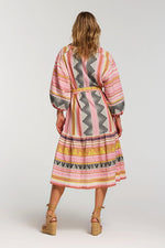 Devotion Twins Porto Timoni Long Dress in Pink - Arielle Clothing