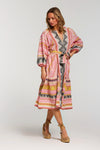 Devotion Twins Porto Timoni Long Dress in Pink - Arielle Clothing