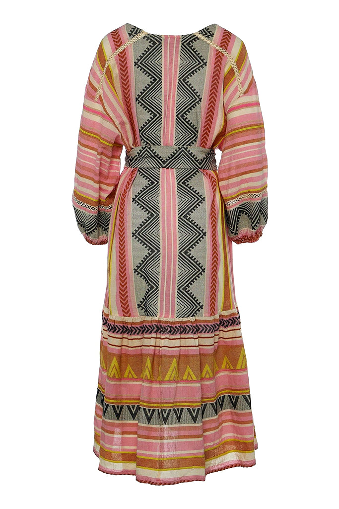 Devotion Twins Porto Timoni Long Dress in Pink - Arielle Clothing