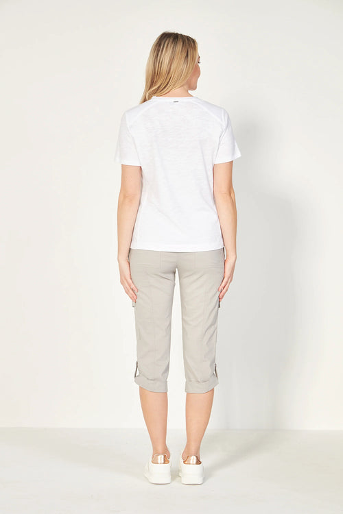 Verge Acrobat Cargo Short in Alloy - Arielle Clothing