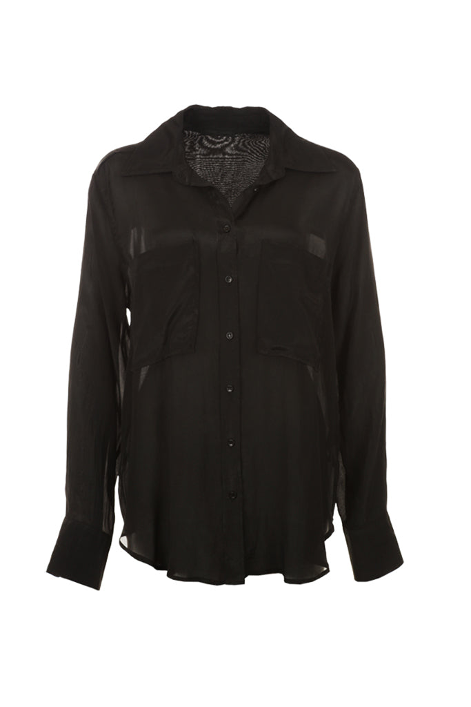 Funky Staff Alva Unito Blouse in Black - Arielle Clothing
