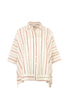 Funky Staff Brook Stripes Shirt in Natural - Arielle Clothing