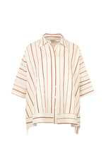 Funky Staff Brook Stripes Shirt in Natural - Arielle Clothing