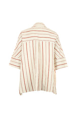 Funky Staff Brook Stripes Shirt in Natural - Arielle Clothing