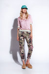 Funky Staff Lene Mosaic Blouse in Crocus/Cream - Arielle Clothing